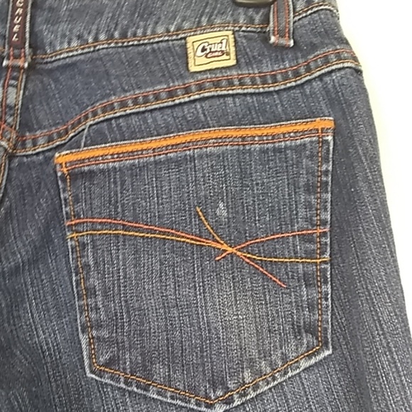 Cruel Girl Low Rise cropped jeans. Size 7 - Picture 4 of 7